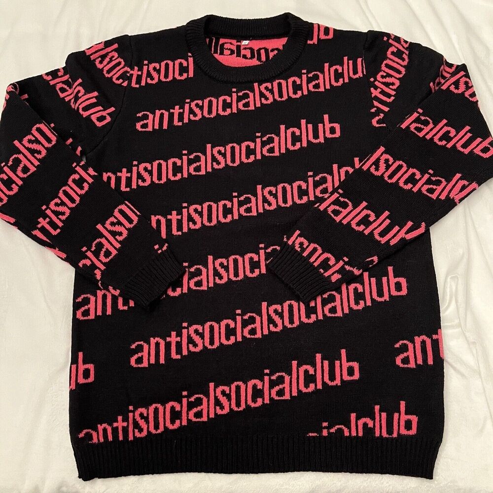 Anti Social Social Club In The Loop Knit Crewneck Sweater